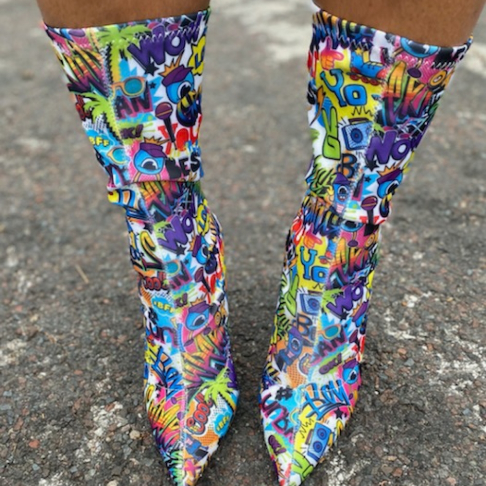 Graffiti Boot - Picture 2 of 2